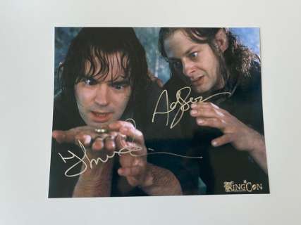 Lord of the Rings - Signed by Andy Serkis (Gollum) & Tom Robbins | Catawiki