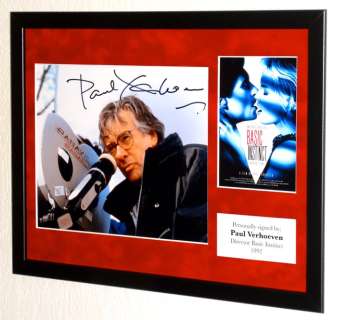 Basic Instinct - Paul Verhoeven (Film director) Framed, signed + Certificate of Authenticity | Catawiki