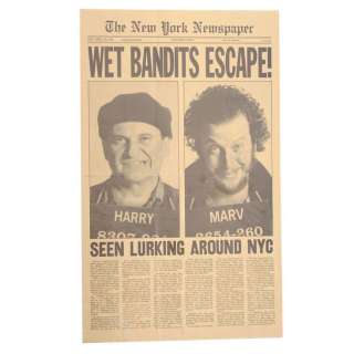 Home Alone 2: Lost In New York (1992) - Lot 829 - "Wet Bandits Escape!" Newspaper Cover