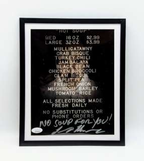 Seinfeld - Larry Thomas "The Soup Nazi" - JSA verified Autograph on a framed 8 x 10 Inch Photo | Catawiki