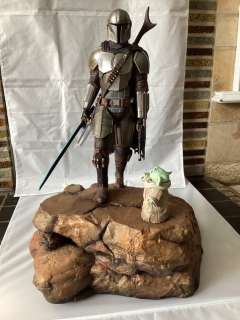 Attakus-Disney - Diorama The Mandalorian Din Djarin & Grogu-H:54cm.-ULTRA LIMITED Diorama-(21/80)-Prestige Collection - 2020+ - France | Catawiki