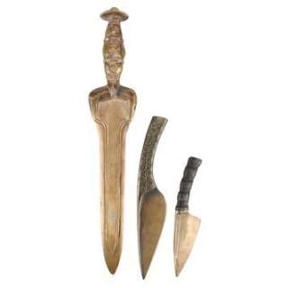 TROY (2004) - Lot 1489 - Hector‘s (Eric Bana) Carving Knife, Agamemnon‘s (Brian Cox) Dagger and Briseis‘ (Rose Byrne) Knife