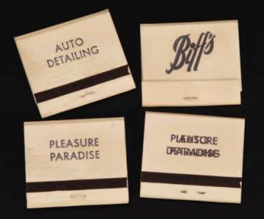 Prop Biff’s SFX "transformation" matchbooks from Back to the Future II | Profiles in History