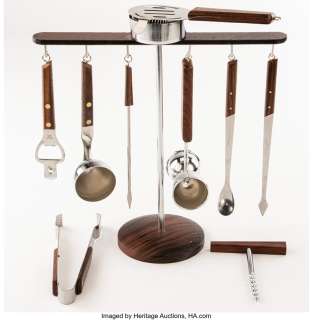 Vincent Kartheiser "Pete Campbell" set of bar tools from Mad Men....