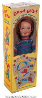 "Good Guys" prop doll box from Childs Play 2....