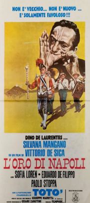 Poster - Totò - Silvana Mangano - Vittorio De Sica - Eduardo De Filippo - Sofia Loren - L’oro di Napoli - B15 | Catawiki