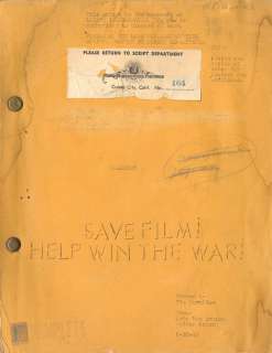 Lot 423 - Gaslight original script for the George Cukor film noir classic