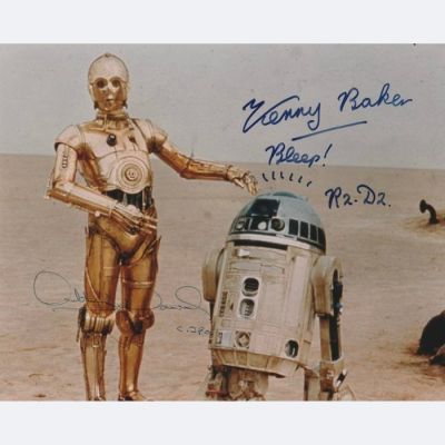 Star Wars - Signed by Anthony Daniels (C-3PO) and Kenny Baker (+) (R2-D2) | Catawiki