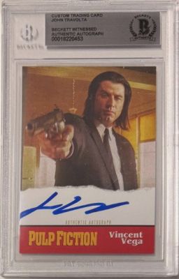 Pulp Fiction - John Travolta - Trading Card - Autograph - BECKETT COA | Catawiki