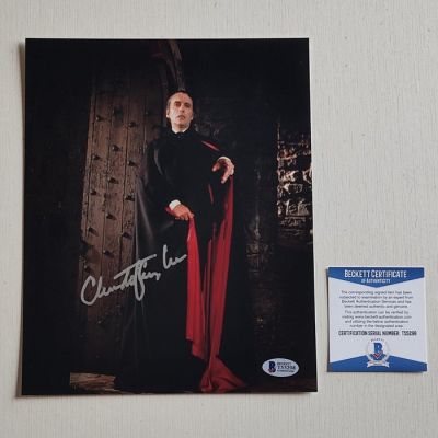 Dracula (1958) - Christopher Lee (Count Dracula) - Signed 8x10" Photo - Beckett COA - Autograph | Catawiki