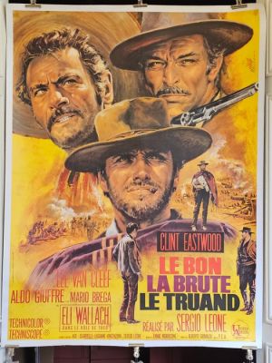 Jean Mascii - Le bon la brute et le truand / The Good, The Bad and The Ugly - Re-Release 1970‘s - 160x120 cm