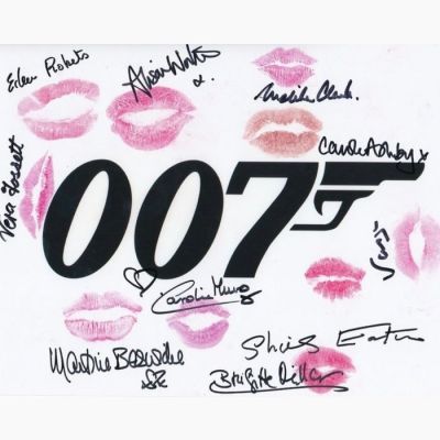 James Bond - Signed and Kissed by 10 Bond Girls! | Catawiki