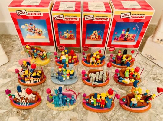 The Hamilton Collection - Fox - The Simpson - Sculpture, The Simpson Couch Gags - Set 12 Sculpture Collection - 10 cm - Resin - 2003 | Catawiki