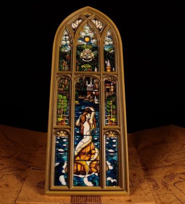Harry Potter - - Movie prop Resin Plaque Mermaid Stained Glass Window (mint condition, never opened) | Catawiki