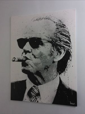 Jack Nicholson - The Shining - painting - handpainted and signed - by Artist Vincent Mink - Portrait | Catawiki