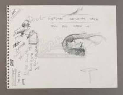 Star Wars: Episode IV | A NEW HOPE - Hand-Drawn Cantina Aliens and Greedo Sketch | Propstore