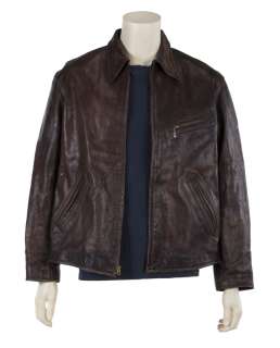 Lot 341 - BRUCE WILLIS DEATH WISH STUNT FILM WORN LEATHER JACKET