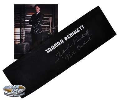 Tahmoh Penikett signed chair back from Dollhouse