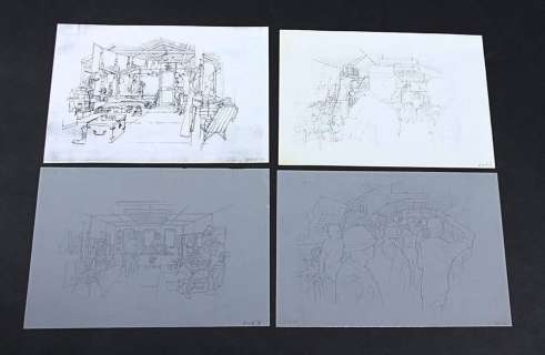 FULL METAL JACKET (1987) - Lot 186 - Set of Hand-Drawn Pencil & Printed Set Designs