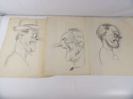 Famed Character Actor Sig Ruman Artist Sketches | Eagles Corps International LLC