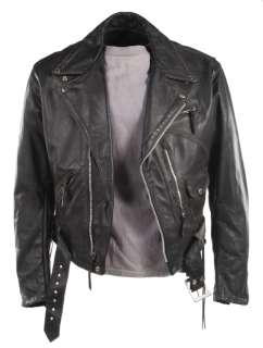 "TERMINATOR 2: JUDGEMENT DAY" ARNOLD SCHWARZENEGGER LEATHER JACKET, PANTS, AND T-SHIRT (WITHDVD) | Julien’s
