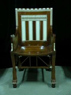 Ten Commandments Bithiah (Nina Foch) Decorative Ivory Chair | Premiere Props
