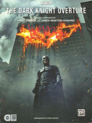 Hans Zimmer Composer of the Dark Knight (SWAU) Signed 8x12 Sheet Music | SWAU