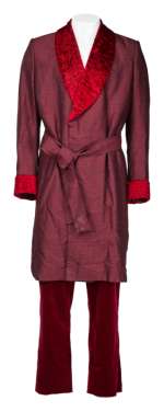 Lot 1221 - THE HUNGER GAMES - CATCHING FIRE: DONALD SUTHERLAND "PRESIDENT SNOW" COSTUME (WITH DVD)