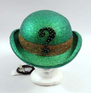 Batman Forever Riddler (Jim Carrey) Light-Up Glitter Green Derby | Premiere Props