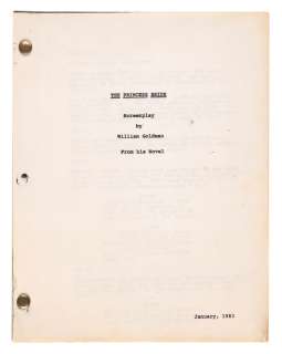 An Early "The Princess Bride" Screenplay. | Van Eaton Galleries