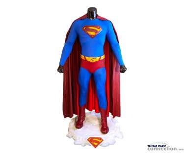 Superman Returns 2006 Brandon Ruth Complete Hero Flying Suit With Custom Ice Base | Theme Park Connection