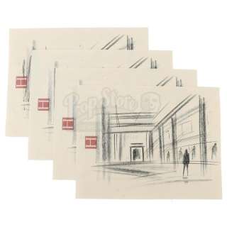 TWILIGHT (2008) - Lot 77 - Alice Cullen‘s Set of Four Dance Studio Sketch Prints