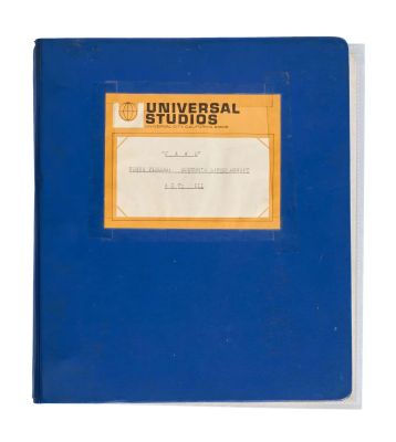 Jaws | Lot 43 - Verna Fields’ “Act III” Script Binder with Various Production Documents | Julien’s