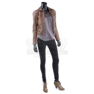 The Twilight Saga: Breaking Dawn Part 2 (2012) | Alice Cullen’s Stunt Final Battle Brown Leather Jacket and Blouse | Propstore