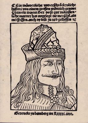 Lot 77 - Dracula rare screen used prop woodcut page | Piece of the Past