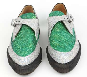 Jim Carrey "Batman Returns" Riddler Screen Worn Silver & Green Glitter Shoes | Gotta Have Rock and Roll