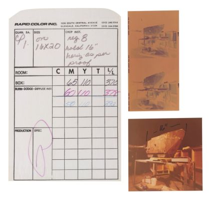 Lot 106 - A "Star Wars" Sandcrawler Negative & Transparency.