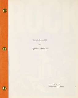 Sylvester Stallone | "Rocky III" Film Script 史泰龍 | 《洛奇3》電影劇本 | Julien’s
