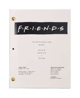 Lot 28 - Friends | "The One with Rachel‘s Book" Script Studio Made Reproduction (A)