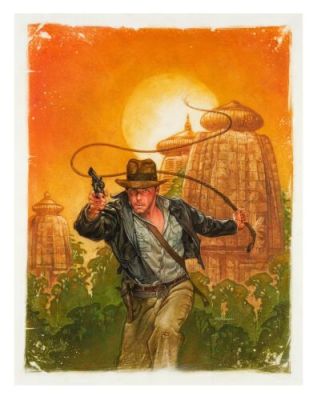 Indiana Jones - All Items | Lot 209 : Hand-Painted Dave Dorman Indiana Jones: Thunder in the Orient No. 1 Cover Artwork | Propstore