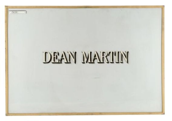 WHAT A WAY TO GO! (1964) - Lot #1024 : Dean Martin‘s Hand-Painted Title Card
