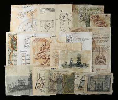 Warcraft - Lot 205 - Khadgar‘s (Ben Schnetzer) Clothesline Drawings