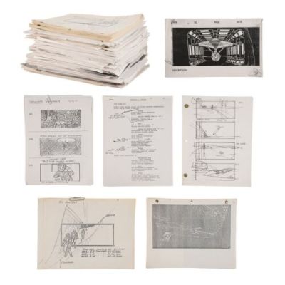 Star Trek: the Motion Picture (1979) | Lot 349 : Act III Script, Revised Script Pages, Storyboards, Research Notes, Memos and Other Production Paperwork | Propstore