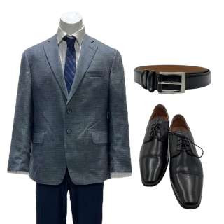 American Fiction Matthew Wilson’s Joseph Marrella Jacket, Button-up Shirt, Pants, Tie, Belt & Dress Shoes | VIP Fan Auctions