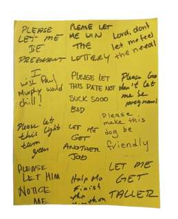 Bruce Almighty | Bruce Almighty (2003) Post It Notes | The Movie Prop Warehouse