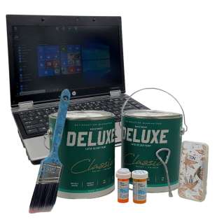 Beau is Afraid Toni Kylie Rogers Screen Used Paint Brush, Can Opener, Phone Case, Laptop, Paint Can Set & Pill Bottle Set Sc Multiple | VIP Fan Auctions