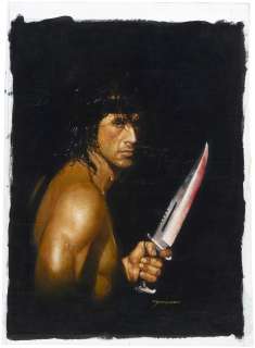 RAMBO ORIGINAL ART PAINTING BY SANJULIÁN. | Hake’s