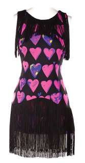 Lot 536 - "Sugar" Versace heart print dress and accessories.