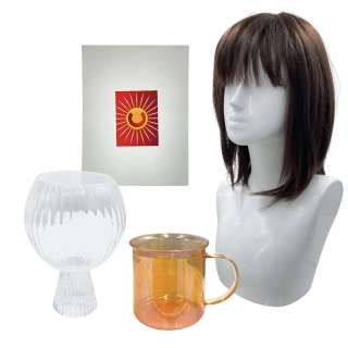 Opus Clara Armstrong (Juliette Lewis) Screen Used Wig, Mug, Card & Glass | VIP Fan Auctions