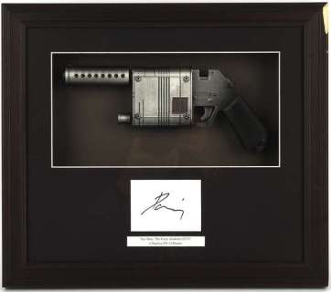 Star Wars: The Force Awakens (2015) - A replica prop NN14 Blaster mounted inside a framed display,… | Ewbank’s